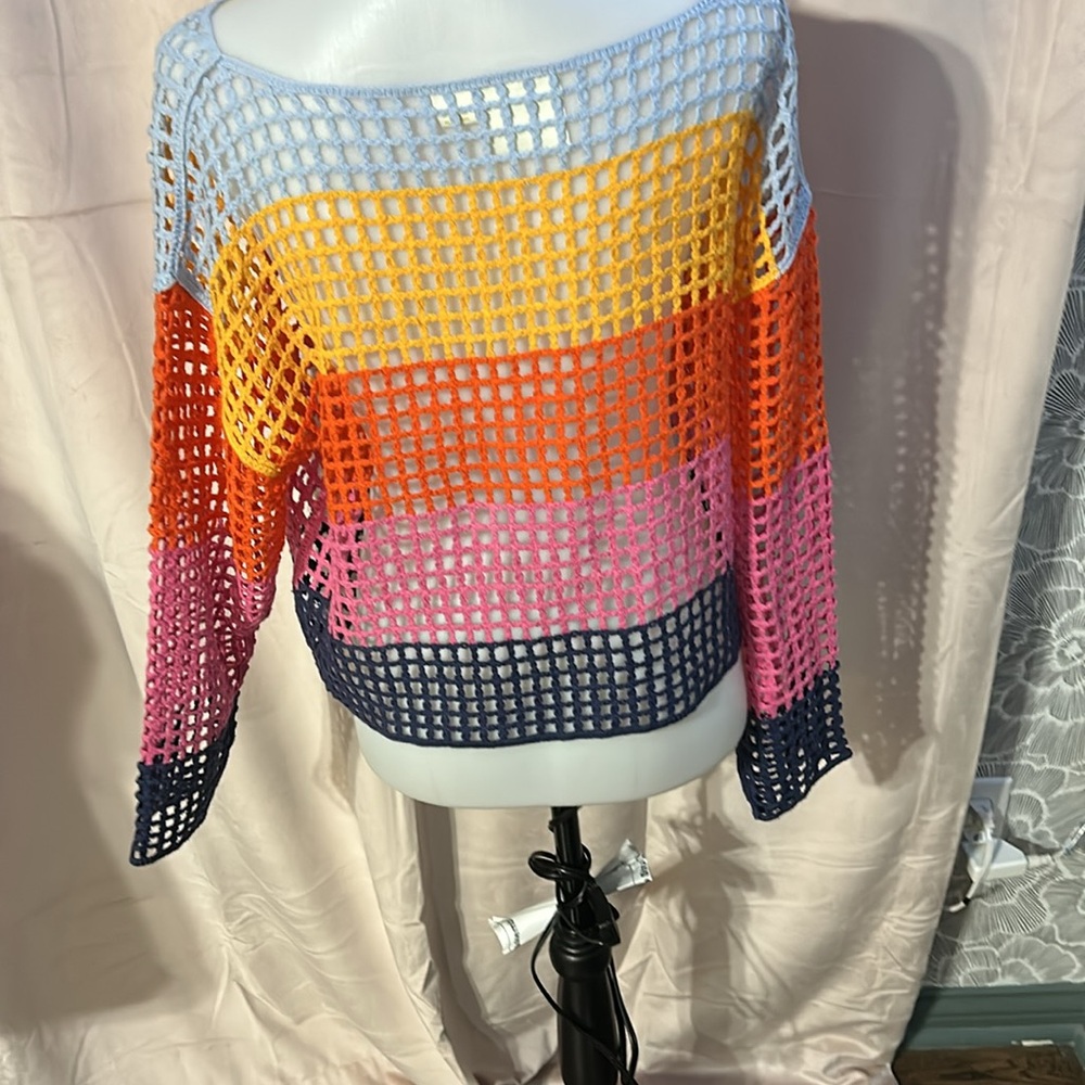 Crochet Colorful Top - Picture 3 of 5